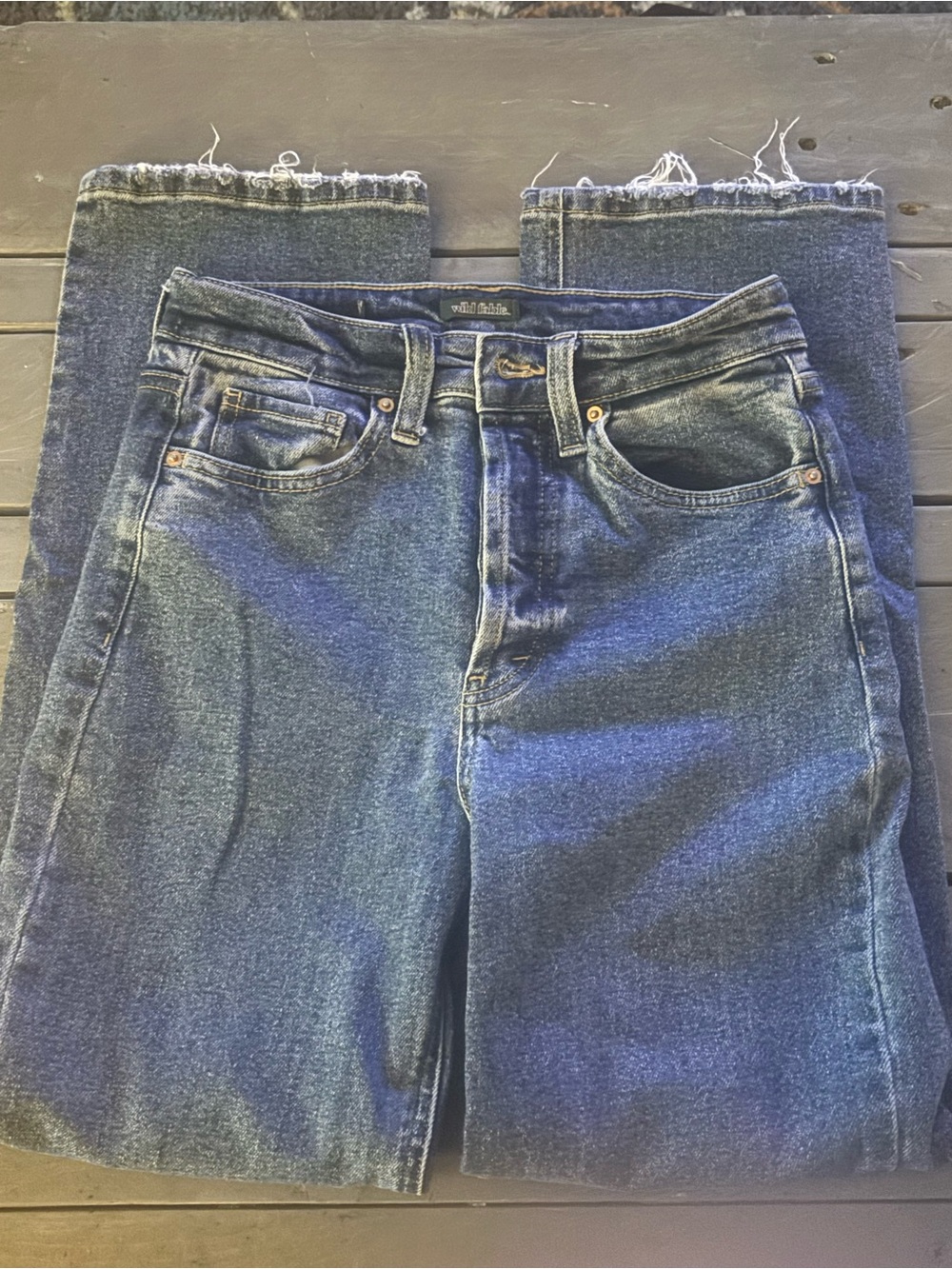 wild fable High-Rise Straight Jeans in Blue Inseam 25” Waist 24”